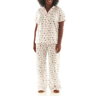 INSOMNIAX Pajama Set   Plus, Ivory, Womens
