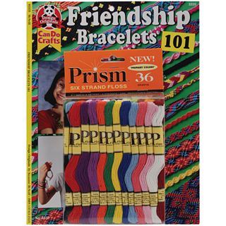Friendship Bracelets 101 Book and Prism Floss Pack