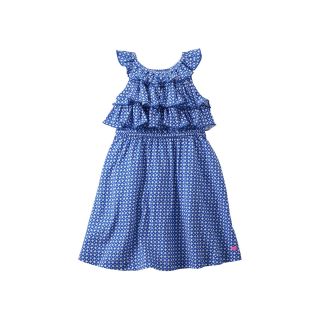 Carters Carter s Ruffled Geometric Print Dress   Girls 5 6x, Blue, Blue, Girls