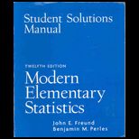 Modern Elementary Stat.   With CD and Student Solution Manual
