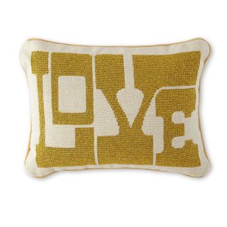 HAPPY CHIC BY JONATHAN ADLER Love Decorative Pillow, Gold