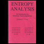 Entropy Analysis Intro to Chem Thermo.