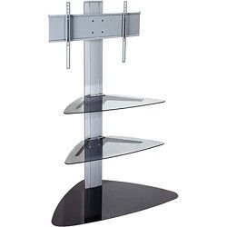 Peerless SmartMount Universal TV Stand (Silver) for 32 to 50 TVs w/ Two glass