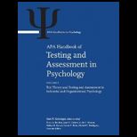 Apa Handbook of Testing and Assessment in Psychology 3 Volume Set