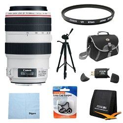 Canon EF 70 300mm f/4 5.6L IS USM UD Telephoto Zoom Lens Exclusive Pro Kit