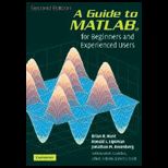 Guide to MATLAB  For Beginners and Experienced Users