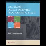 Cis326/ 328 Object Oriented Program. I and II (Custom)