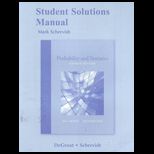 Probability and Statistics   Student Solution Manual
