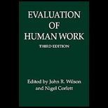 Evaluation of Human Work