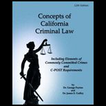 Concepts of California Criminal Law