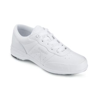 Propet Wash & Wear Leather Comfort Shoes, White, Womens