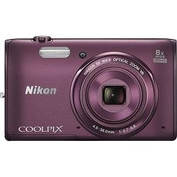 Nikon COOLPIX S5300 16MP 8x Opt Zoom Full HD 1080p Video Digital Camera   Plum