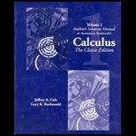 Calculus  Classic Edition Volume 1   Student Solution Manual