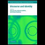 Discourse and Identity