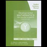 Developmental Mathematics for College Student   Solution Man