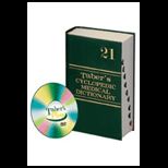Tabers Cyclopedic Medical Dictionary Index   With DVD
