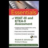 Essentials of WIAT III and KTEA II Assessment   With CD