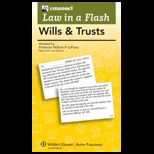 Law in a Flash Cards Wills and Trusts 2013