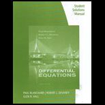 Differential Equations Student Solution Manual