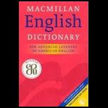 MacMillan English Dictionary  For Advanced Learners of American English