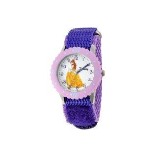 Disney Belle Kids Time Teacher Purple Strap Watch, Girls