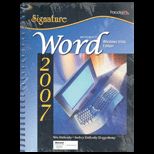 Microsoft Word 2007  Windows Vista Edition   With CD