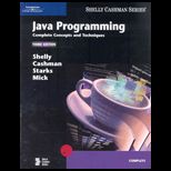 Java Programming  Complete Concepts and Techniques   With CD