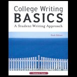 College Writing Basics  A Student Writing Approach