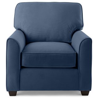 Possibilities Sharkfin Arm Chair, Sapphire (Blue)