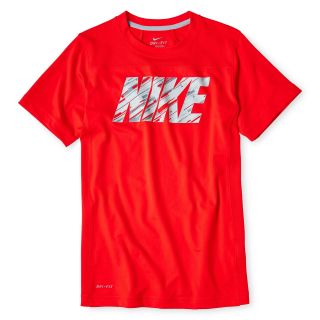 Nike Short Sleeve Graphic Tee   Boys 8 20, Lt Crimson, Boys