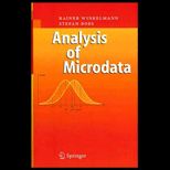 Analysis of Microdata