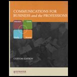 Communications for Business and Prof.   With CD (Custom)