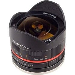 Samyang 8mm F2.8 UMC Ultra Wide Angle Fisheye Lens for Sony E Mount   Black