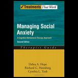 Managing Social Anxiety,Therapist Guide