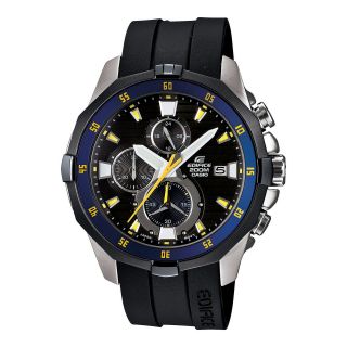 Casio Edifice Marine Mens 20ATM Black Chronograph Watch