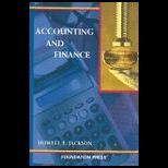 Accounting and Finance
