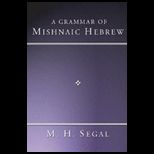 Grammar of Mishnaic Hebrew