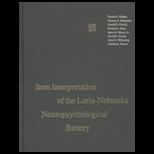 Item Interpretation of Luria Nebraska