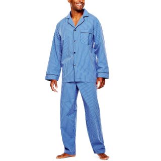 Stafford Pajamas, Cobalt Stripe, Mens
