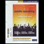 Public Speaking Finding Your Voice, Books a la Carte Plus MySpeechLabPUBLIC SPEAKING (Loose)   With Access
