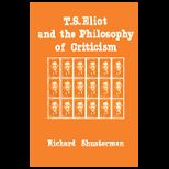 T. S. Eliot and Philosophy of Criticism