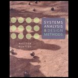 Systems Analysis and Design Methods   Text Only
