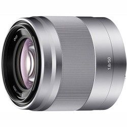 Sony SEL50F18   50mm f/1.8 Telephoto Lens (Silver)
