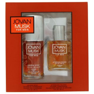 Jovan Musk for Men by Jovan, Gift Set   2 oz Cologne Spray + 2 oz After Shave/ C