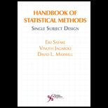 Handbook of Statistical Methods Single Subject Design