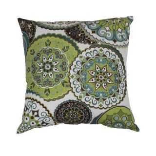 18 Embroidered Multi Medallion Decorative Pillow, Cool