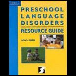 Preschool Language Disorders Resource Guide  Specific Language Impairment