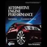 Automotive Engine Performance  Classroom and Shop Manual