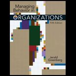 Managing Behavior in Organizations