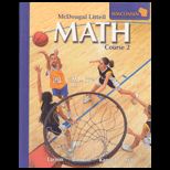 McDougal Littell Middle School Math Wisconsin Student Edition Course 2 2008